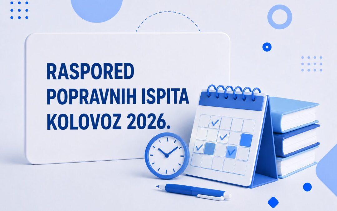 Raspored popravnih ispita kolovoz 2026.